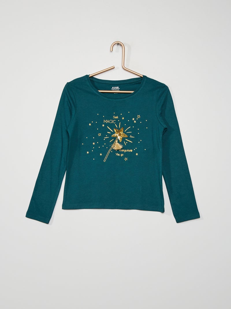 T-shirt 'étoiles' vert - Kiabi
