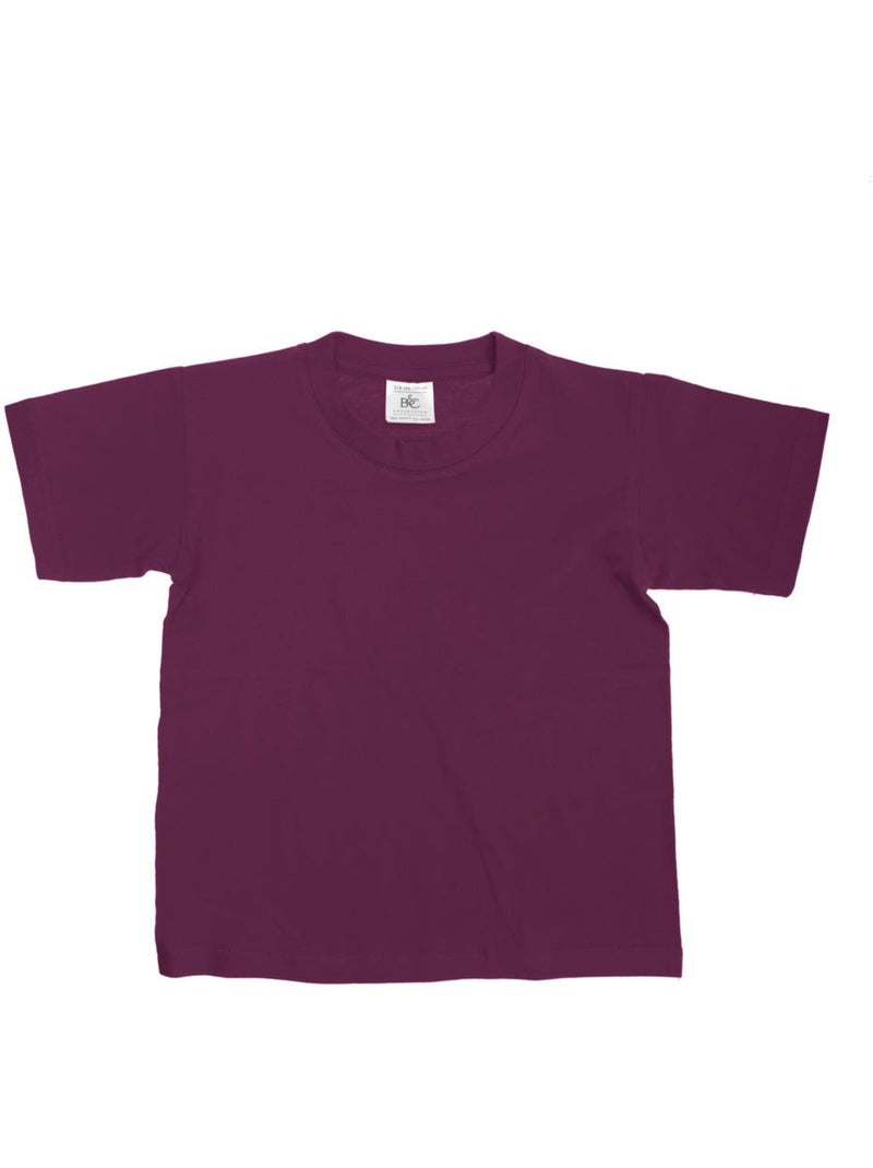 T-shirt exact 150 pour enfant - b and c Bordeaux - Kiabi