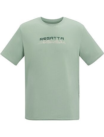 T-shirt extensible manches courtes motif/style texte - regatta