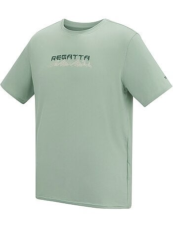 T-shirt extensible manches courtes motif/style texte - regatta