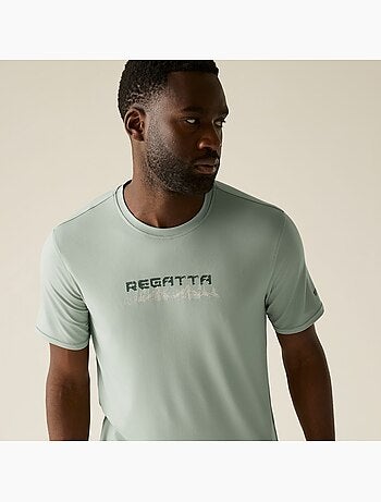 T-shirt extensible manches courtes motif/style texte - regatta