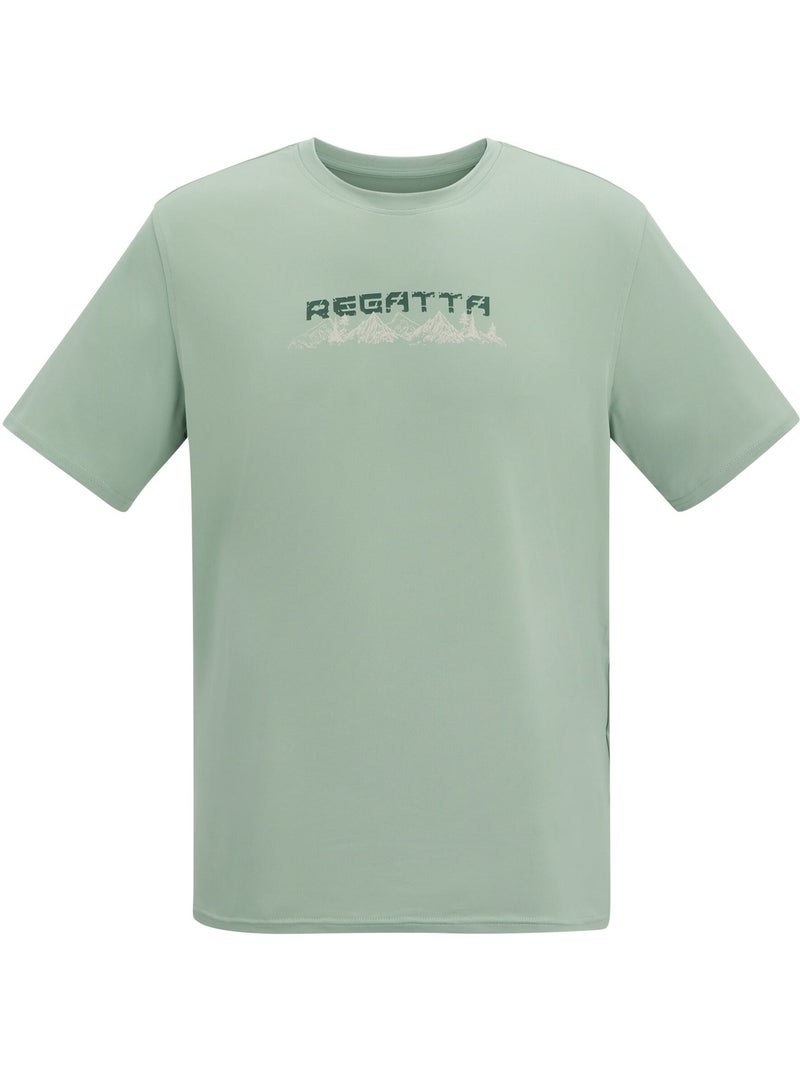 T-shirt extensible manches courtes motif/style texte - regatta Vert pastel - Kiabi