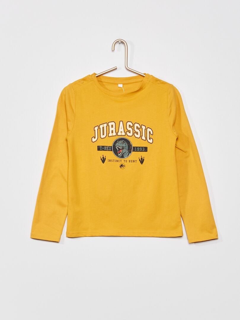 T-shirt facile à enfiler 'Jurassic World' Jaune - Kiabi