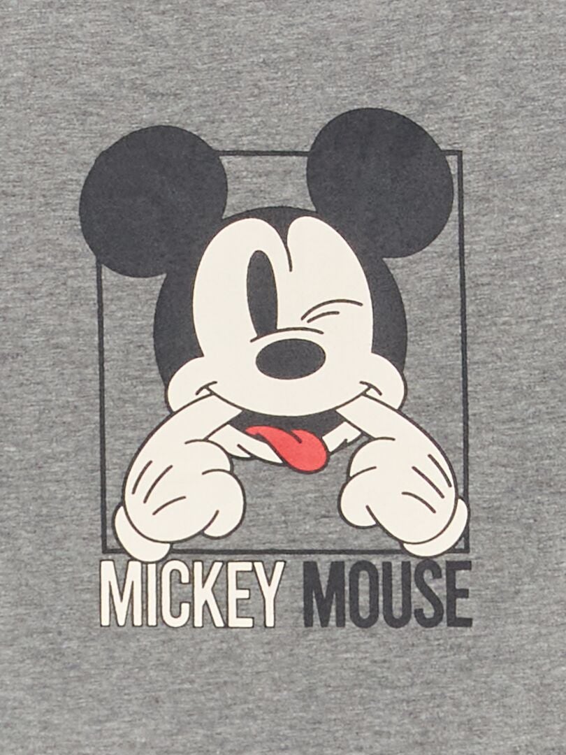 T-shirt facile à enfiler 'Mickey' Gris - Kiabi