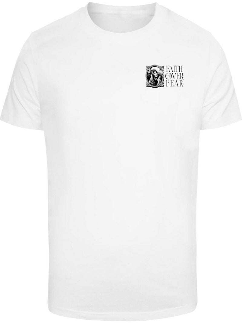 T-shirt faith over fear - mister tee Blanc - Kiabi