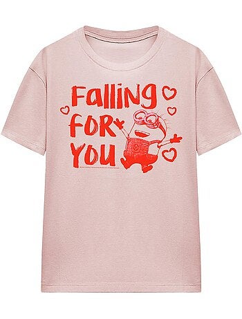 T-shirt falling for you ladies - minions