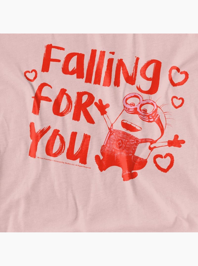T-shirt falling for you ladies - minions Rose pâle - Kiabi