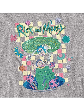 T-shirt falling portals - rick et morty