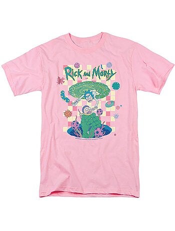 T-shirt falling portals - rick et morty