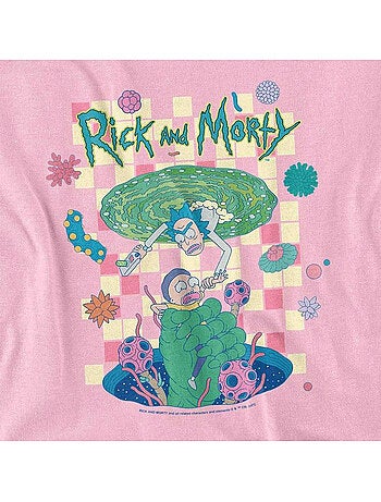 T-shirt falling portals - rick et morty