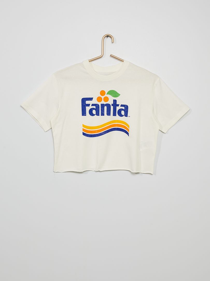 T-shirt 'Fanta' blanc - Kiabi