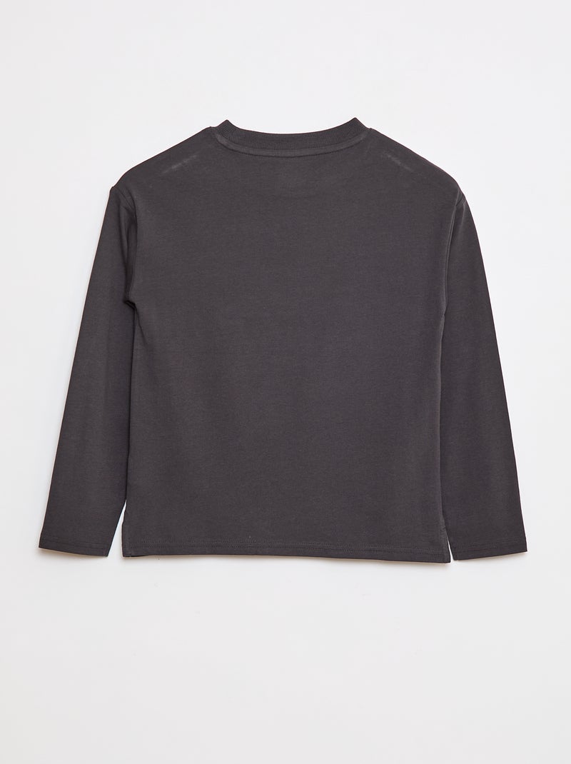 T-shirt fantaisie - Grafik Edition Gris - Kiabi