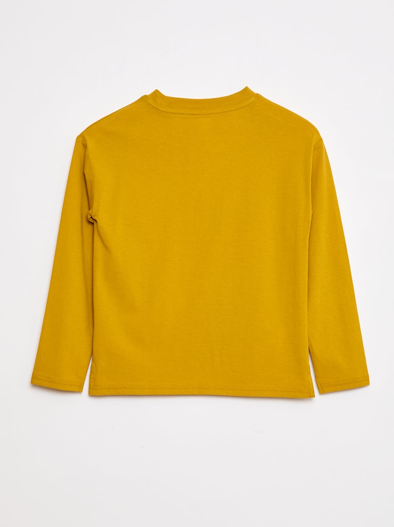 T-shirt fantaisie - Grafik Edition Jaune - Kiabi