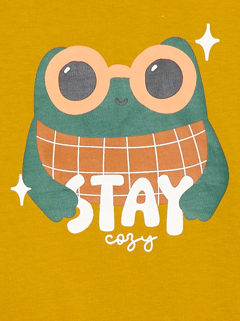 T-shirt fantaisie - Grafik Edition Jaune - Kiabi