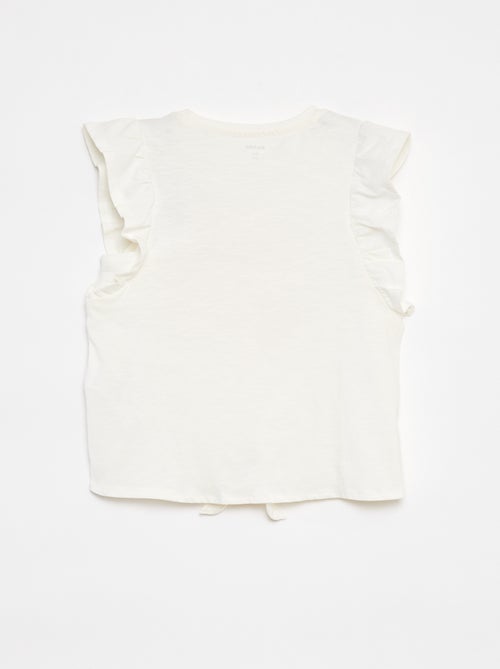 T-shirt fantaisie en coton - Kiabi