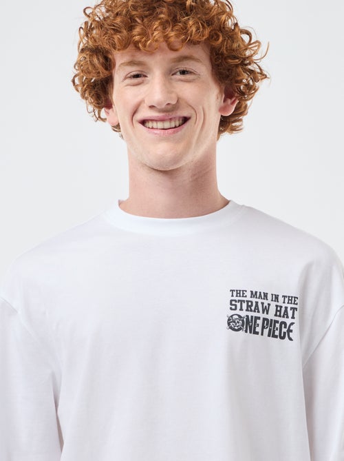 T-shirt 'fashion UK' One piece' manches courtes - Kiabi