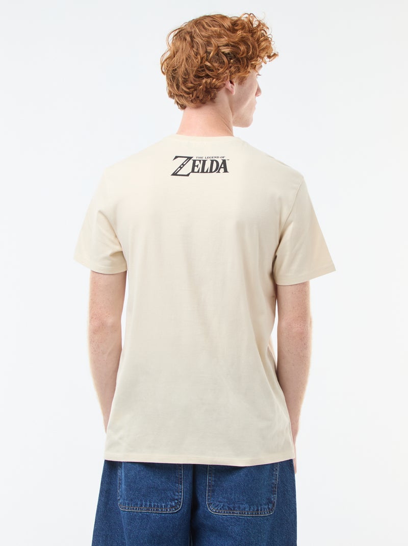 T-shirt 'Fashion UK' 'Zelda' en coton Beige - Kiabi