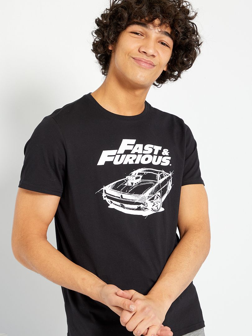 T-shirt 'Fast & Furious' noir - Kiabi