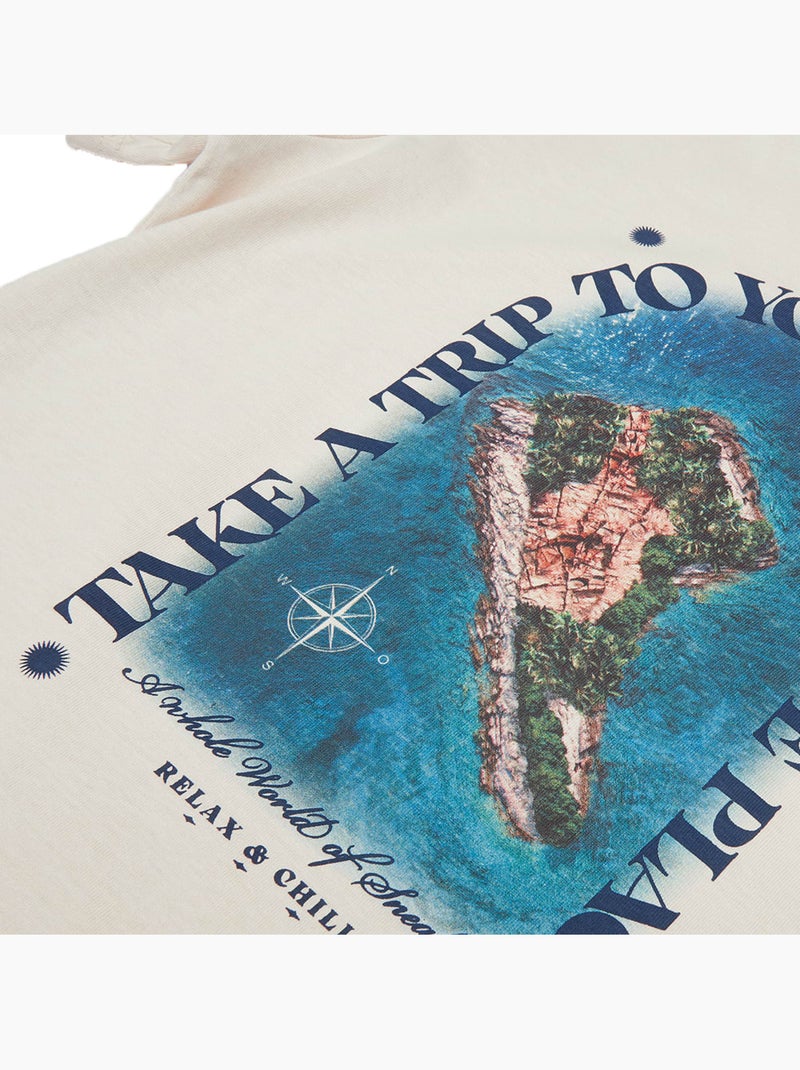 T-shirt favorite place - mister tee Blanc - Kiabi