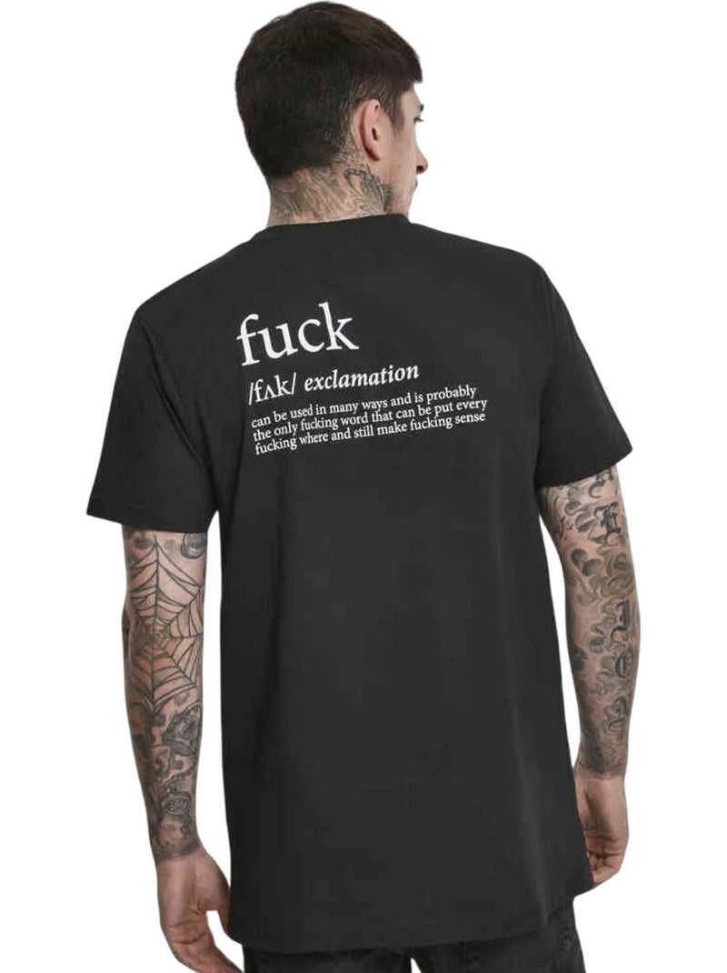 T-shirt fck - mister tee Noir - Kiabi