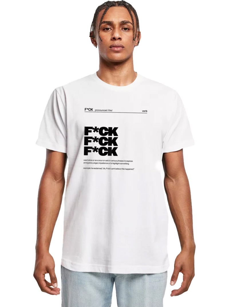T-shirt f*ck definition - mister tee Blanc - Kiabi
