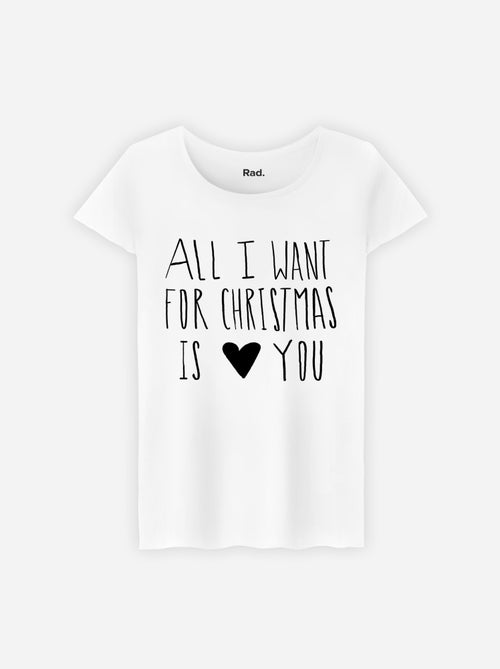 T-shirt Femme - ALL I WANT FOR CHRSITMAS IS YOU - Kiabi