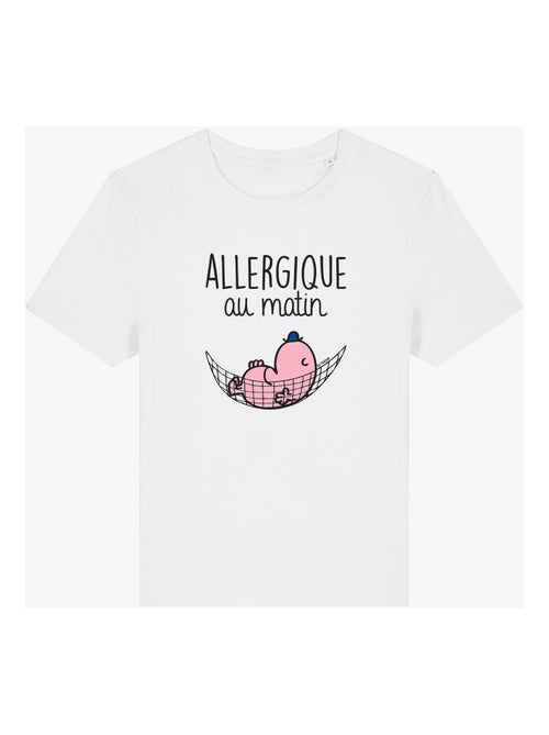 T-shirt Femme - ALLERGIQUE AU MATIN - Kiabi