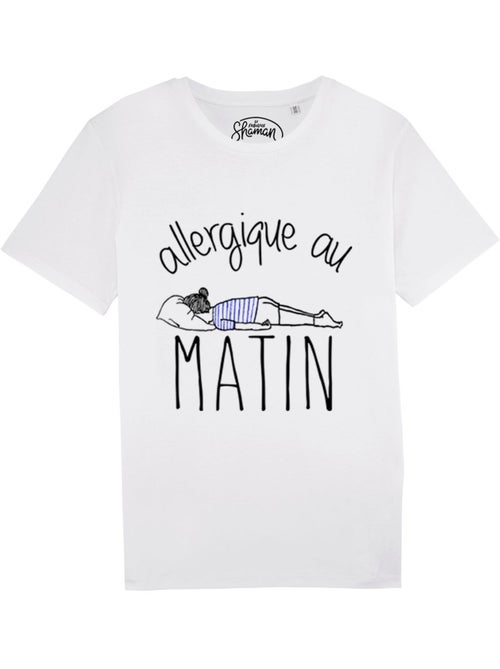T-shirt Femme - ALLERGIQUE AU MATIN - Kiabi