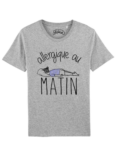 T-shirt Femme - ALLERGIQUE AU MATIN - Kiabi