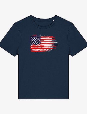 T-shirt Femme - AMERICAN SPATTER FLAG