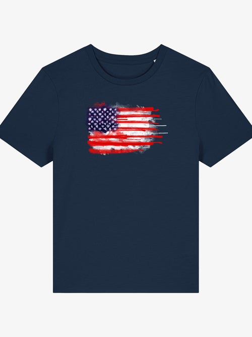 T-shirt Femme - AMERICAN SPATTER FLAG - Kiabi