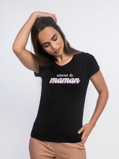 T-shirt Femme - AMOUR DE MAMAN - Kiabi