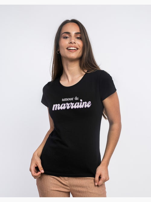 T-shirt Femme - AMOUR DE MARRAINE - Kiabi