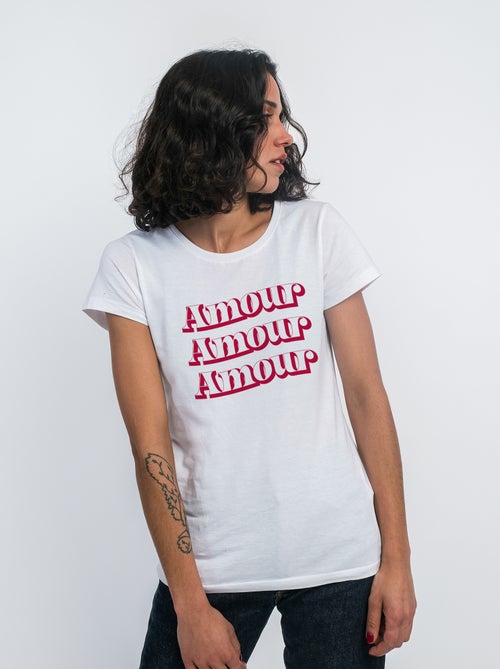 T-shirt Femme - AMOUR FACE - Kiabi