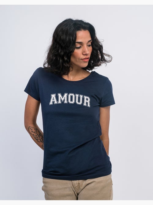 T-shirt Femme - AMOUR TYPO USA - Kiabi