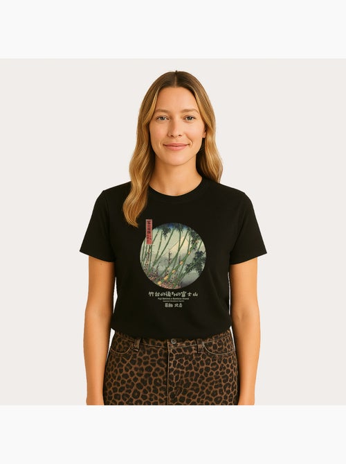 T-shirt Femme - APOH HOKUSAI FUJI BAMBOO - Kiabi