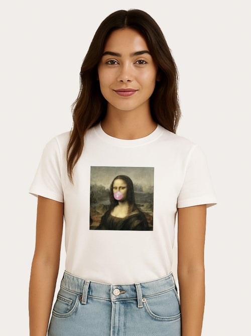 T-shirt Femme - APOH MONA LISA BUBBLE - Kiabi
