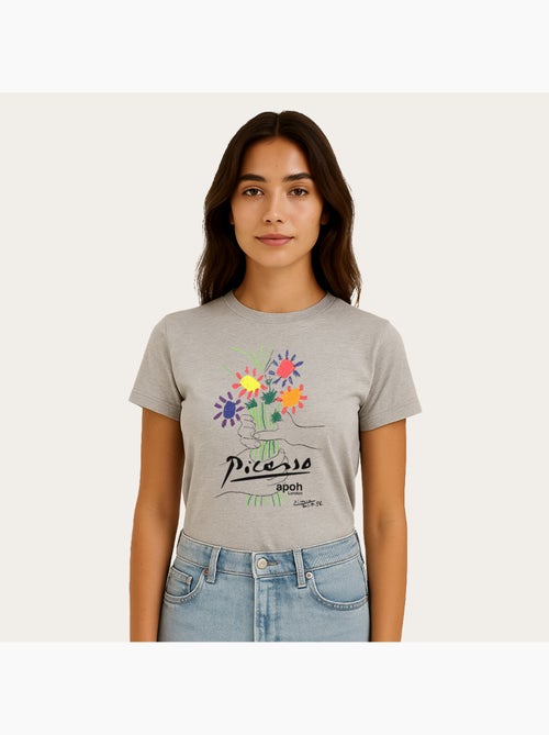 T-shirt Femme - APOH PICASSO FLOWERS - Kiabi