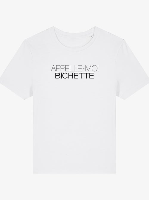 T-shirt Femme - APPELLE-MOI BICHETTE - Kiabi