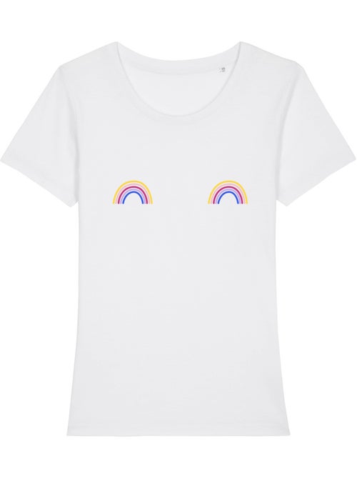 T-shirt Femme - ARC EN CIEL - Kiabi