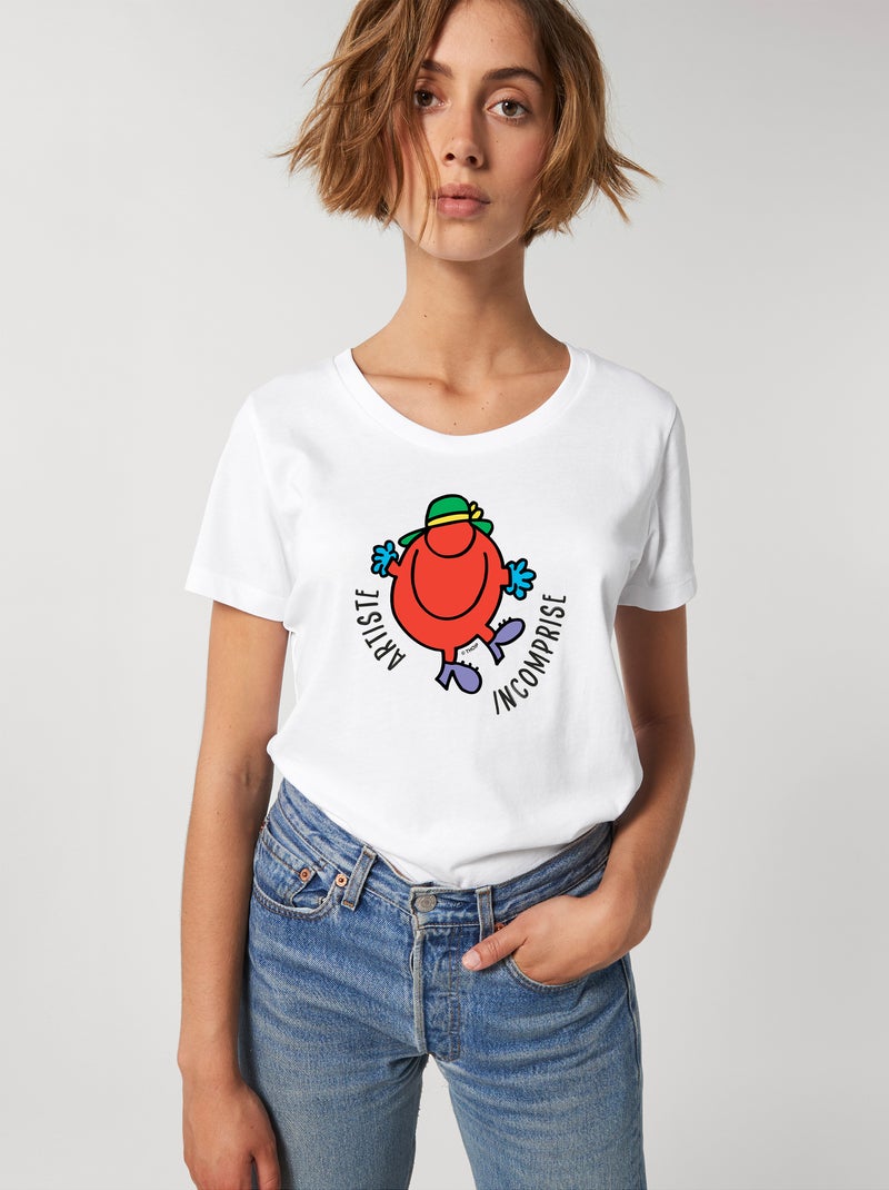 T-shirt Femme - ARTISTE INCOMPRISE Blanc - Kiabi