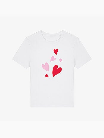 T-shirt femme - back many hearts