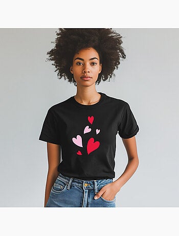 T-shirt femme - back many hearts