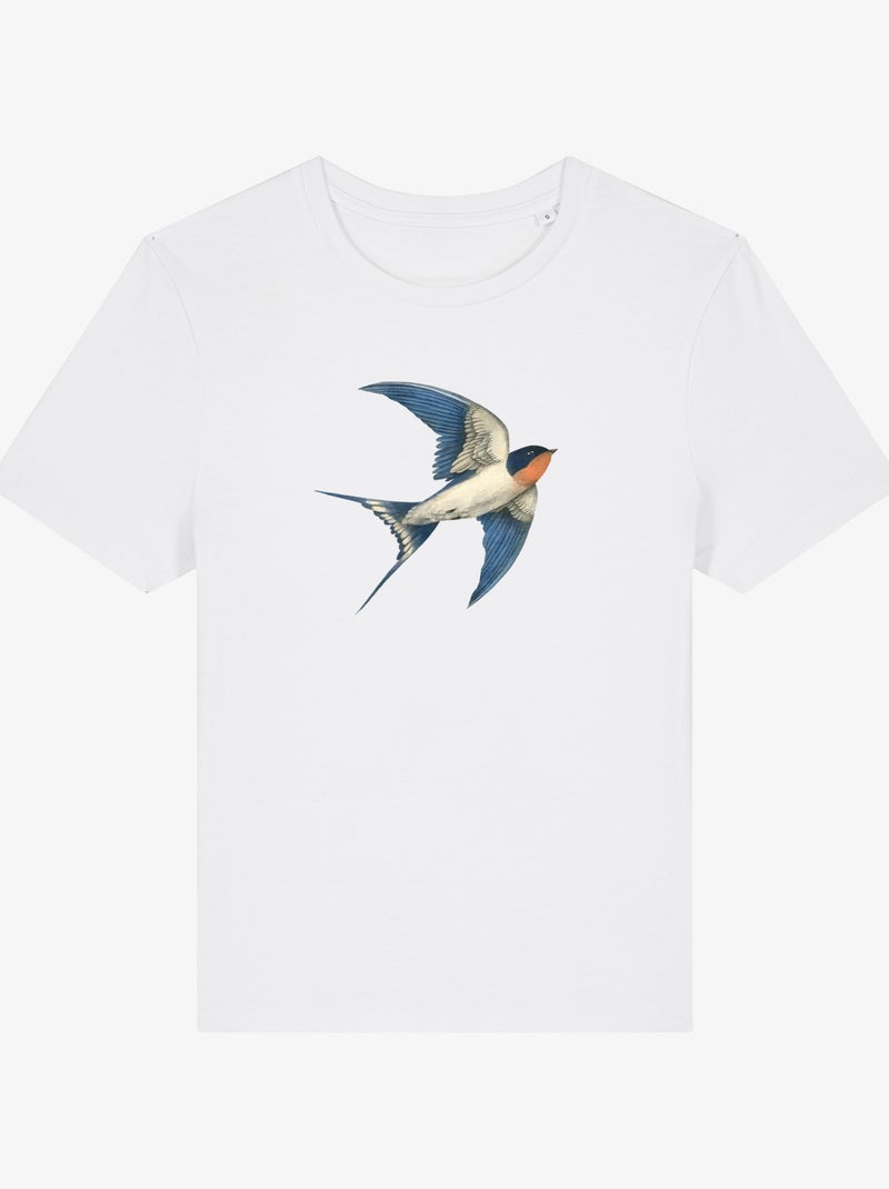 T-shirt Femme - BARN SWALLOW Blanc - Kiabi