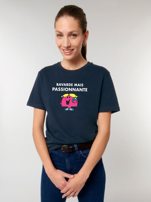 T-shirt Femme - BAVARDE MAIS PASSIONNANTE - Kiabi