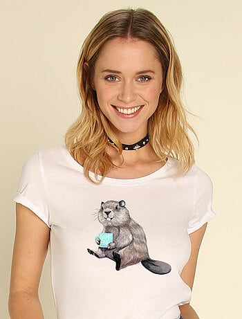 T-shirt femme - beaver