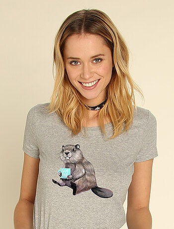 T-shirt femme - beaver