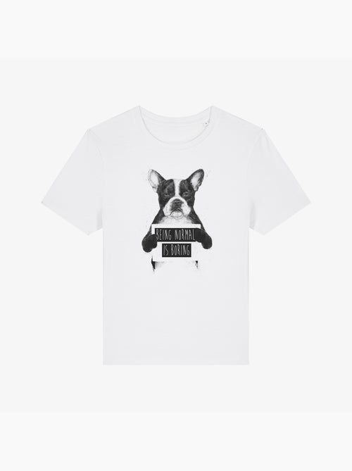 T-shirt Femme - BEING NORMAL IS BORING - Kiabi