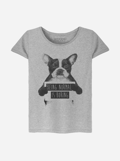 T-shirt Femme - BEING NORMAL IS BORING - Kiabi