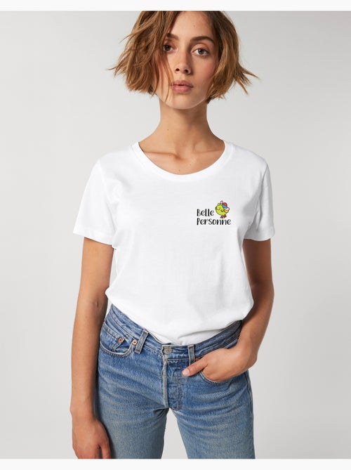T-shirt Femme - BELLE PERSONNE COEUR - Kiabi